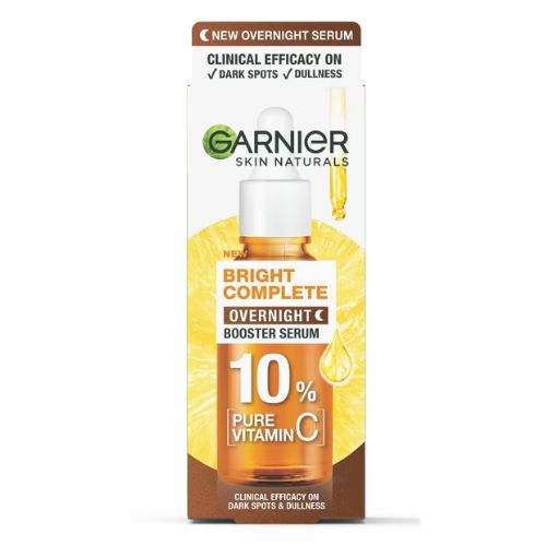 Garnier Bright Complete Overnight Booster Serum 10% Vitamin C 15ml | Indunisia | Radiant Skin