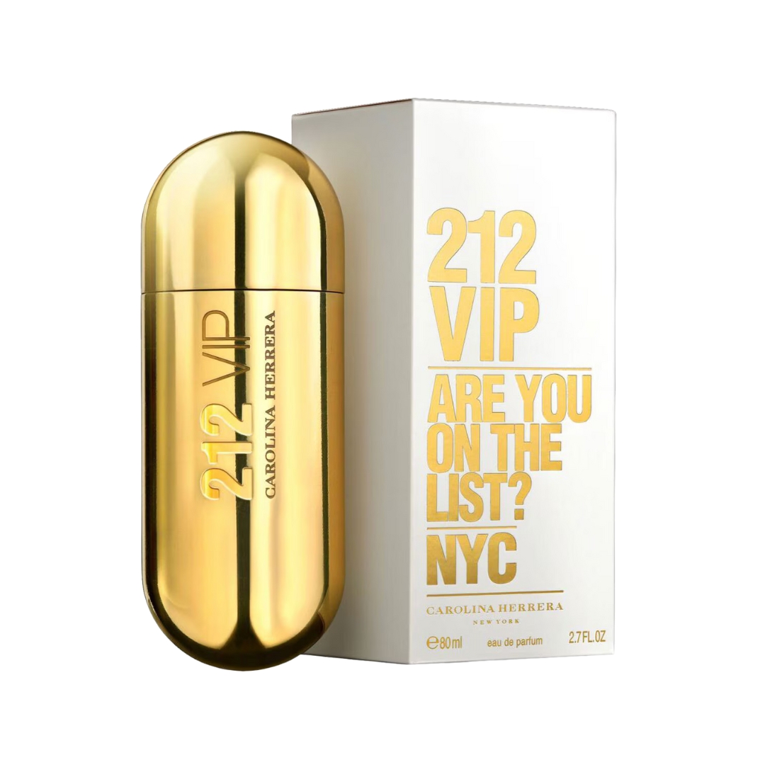 212 VIP Carolina Herrera Eau De Parfum 80ml – Gold Edition | Exclusive Women’s Fragrance | Spain ( A Grade )