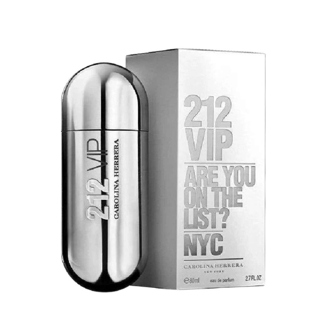 212 VIP Carolina Herrera Eau De Parfum 80ml – Silver Edition | Exclusive Women’s Fragrance | Spain ( A Grade )