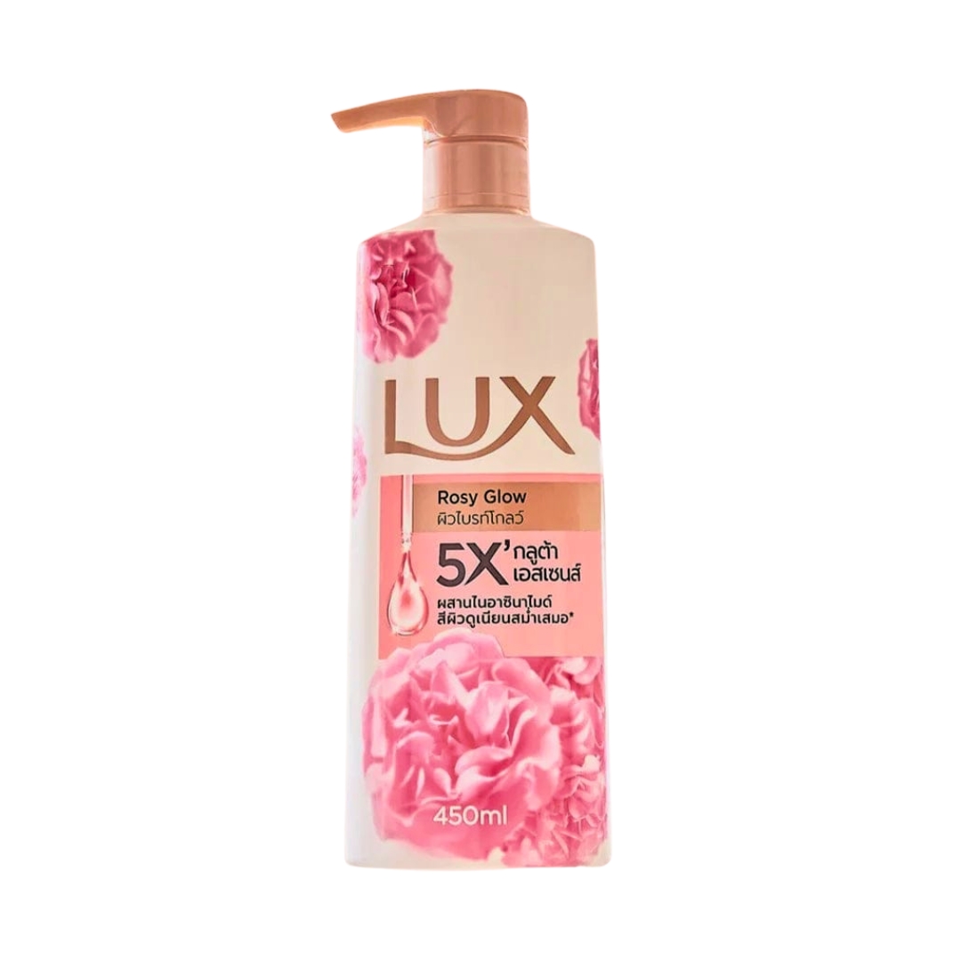 Lux Rosy Glow 5X Body Wash 450ml | Radiant Skin & Long-Lasting Fragrance | Thailand