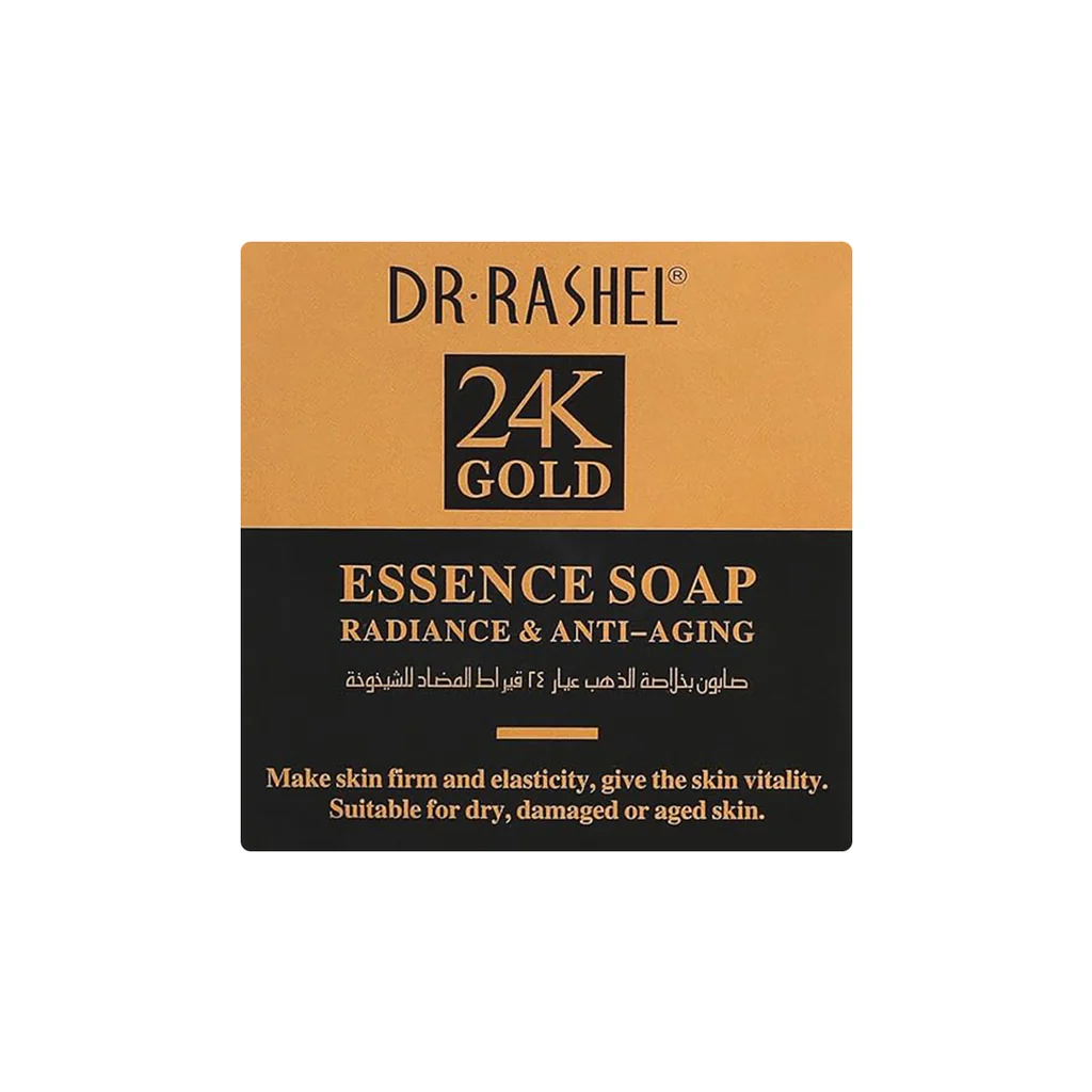 Dr Rashel 24K Gold Essence Soap | Anti-Aging & Radiance Cleansing Bar | P.R.C