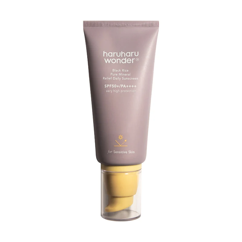 Haruharu Black Rice Pure Mineral Sunscreen SPF 50+ | Sensitive Skin Relief | Korea