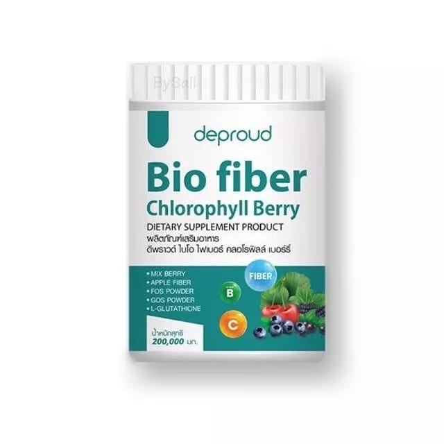 Deproud Bio Fiber Dietary Supplement - Chlorophyll Berry | High Fiber Wellness Drink | Thailand